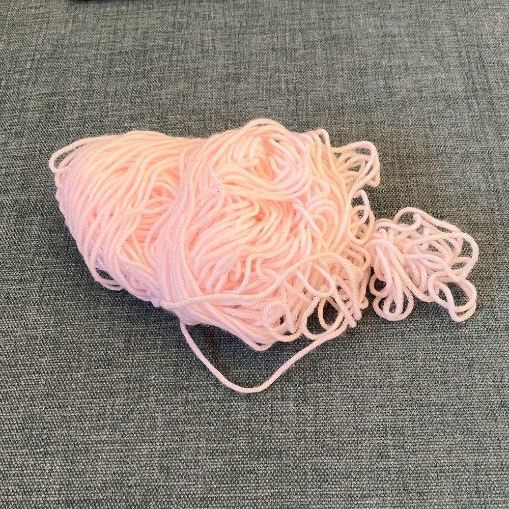 Pink Knitting and Needlepoint Thread Yarn